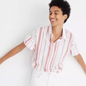 Madewell Central Ruffle-Sleeve Shirt